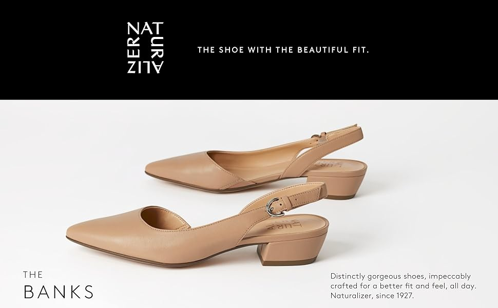 Pair of Banks sling back pumps